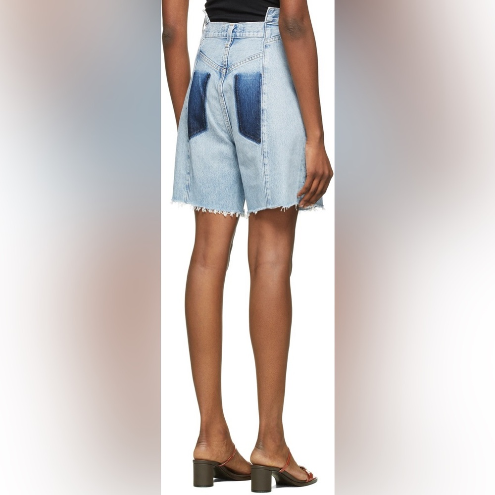 Agolde Pieced Angled Bermuda Shorts - Picture 3 of 6